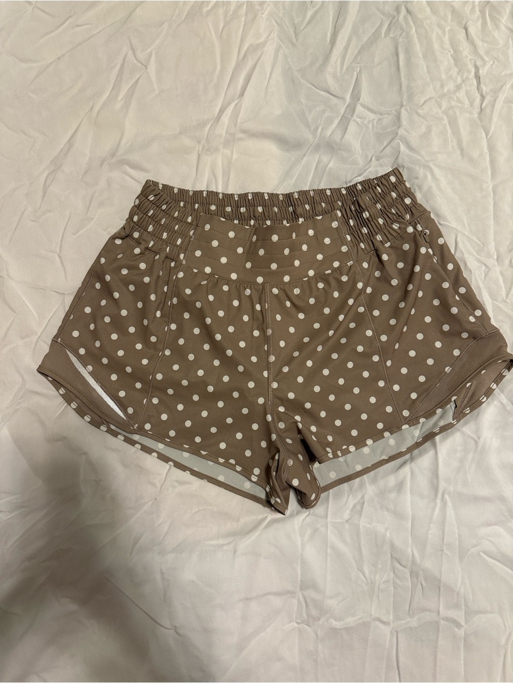 lululemon athletica Brown Polka Dot Athletic Shorts